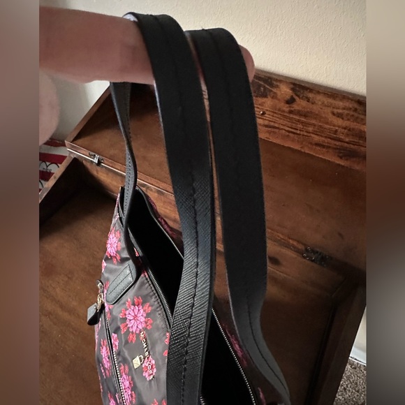 Michael Kors Black Floral Tote Bag - Picture 12 of 13